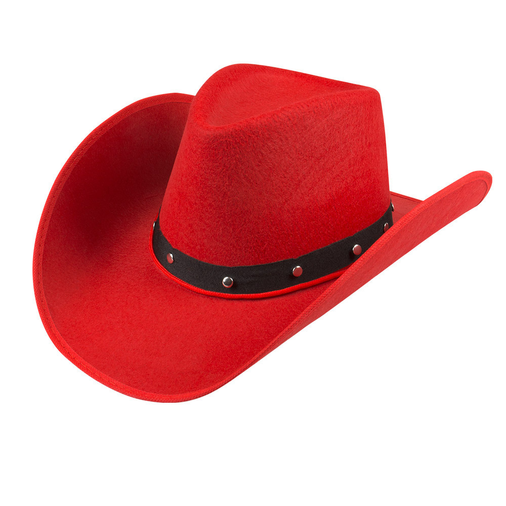 Carnaval verkleed Cowboy hoed Billy Boy - rood - volwassenen - Western thema Top Merken Winkel